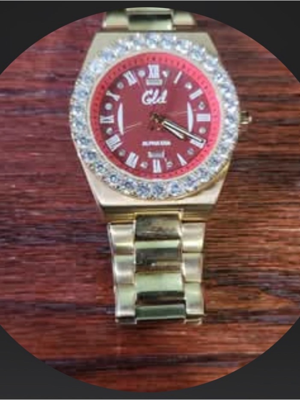 GLD gold watch